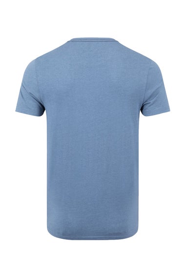 Weird Fish Mid Blue Heritage Surf Front Print Graphic T-Shirt