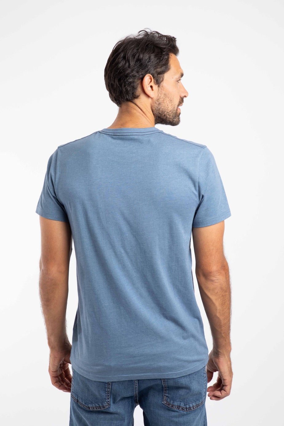 Weird Fish Mid Blue Heritage Surf Front Print Graphic T-Shirt