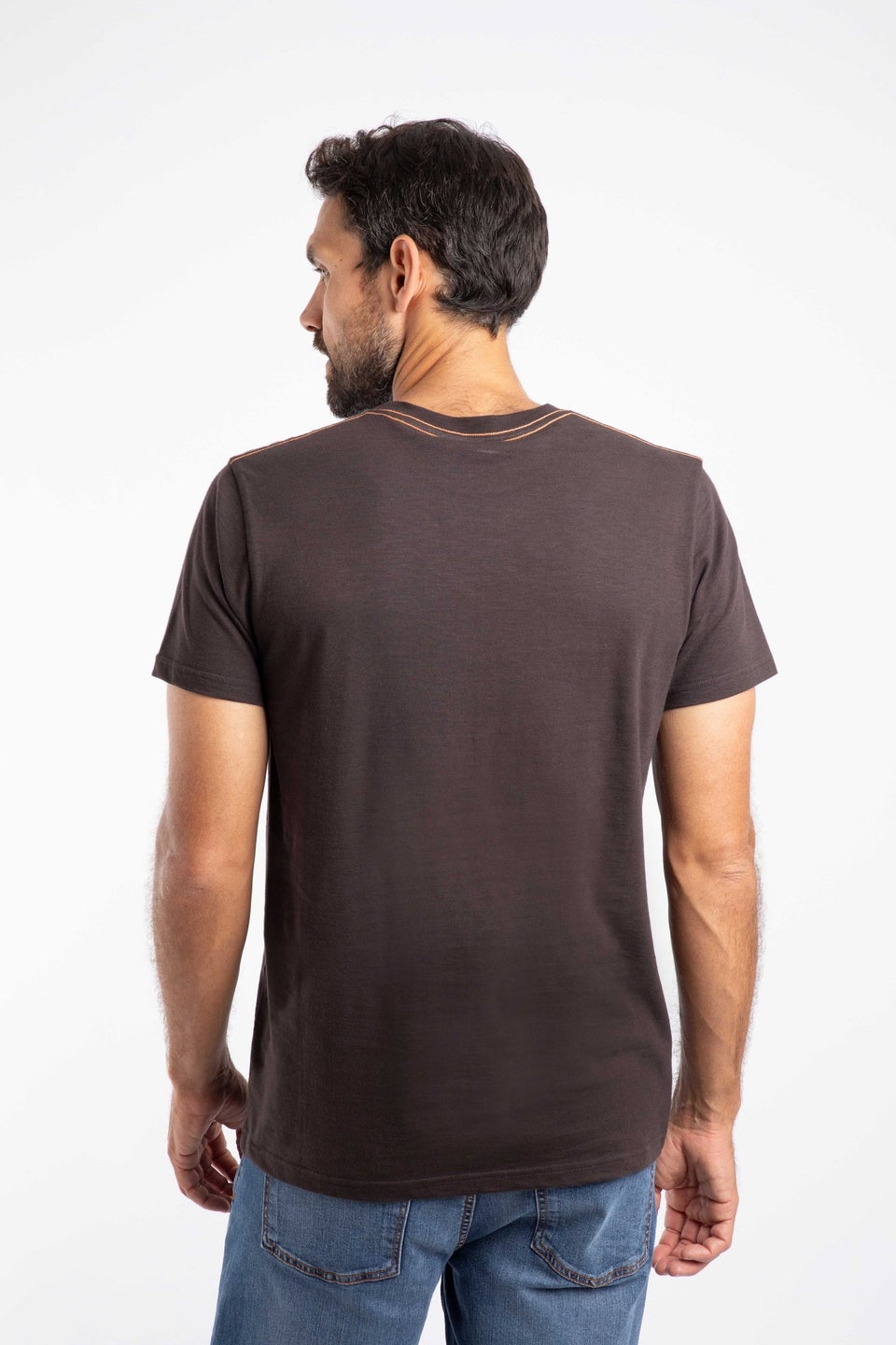 Weird Fish Chocolate Pyramid Vista Chest Stripe Graphic T-Shirt