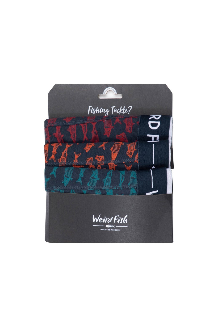 Weird Fish Navy Ashridge Boxer Shorts 3 Pack