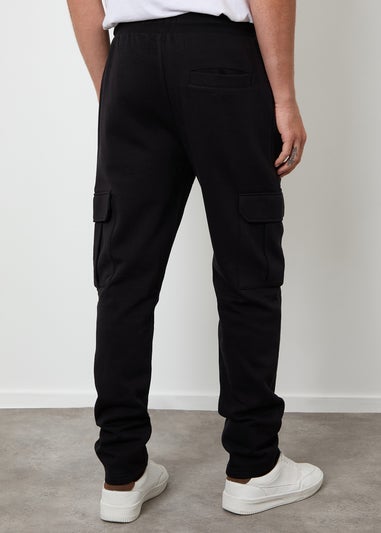Threadbare Black Cargo Joggers