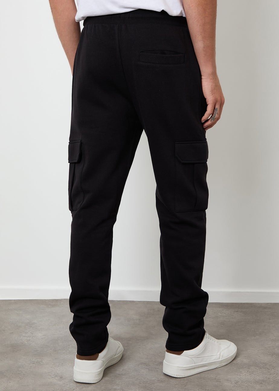Threadbare Black Cargo Joggers