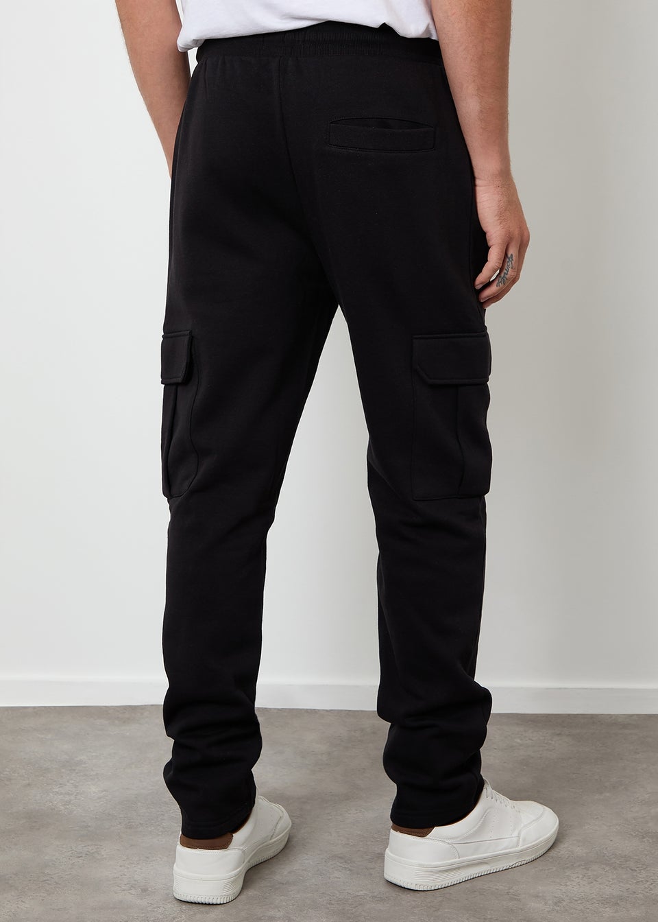 Threadbare Black Cargo Joggers