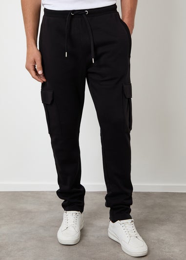 Threadbare Black Cargo Joggers
