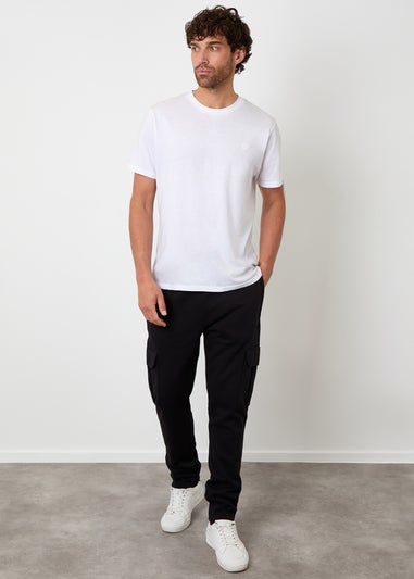 Threadbare Black Cargo Joggers