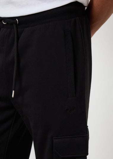 Threadbare Black Cargo Joggers