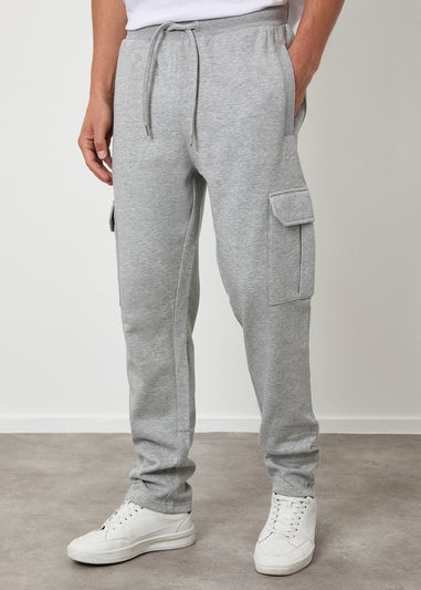 Threadbare Light Grey Cargo Joggers