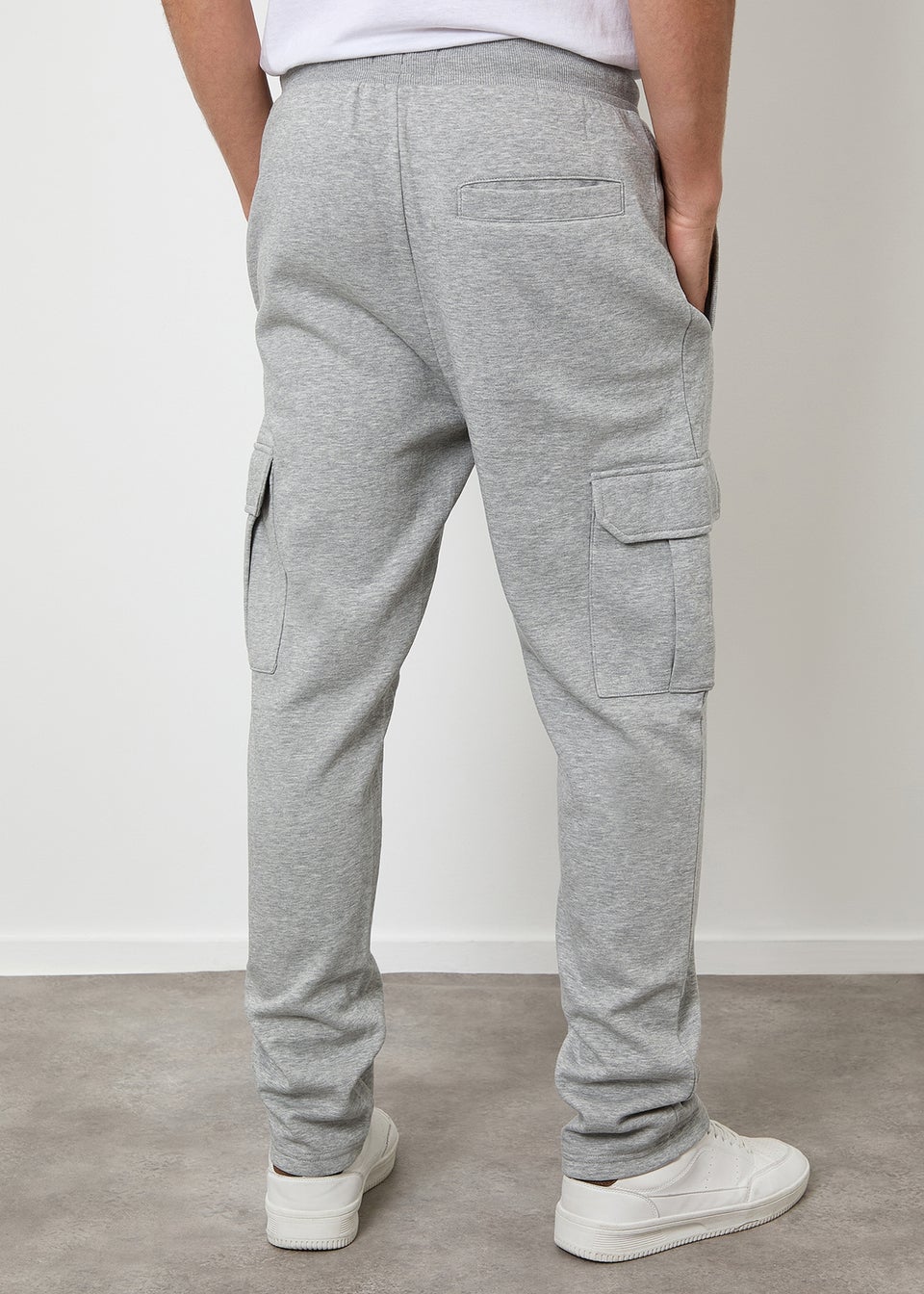 Threadbare Light Grey Cargo Joggers