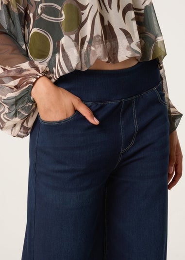 Blue Vanilla Blue Elasticated Washed Jeans