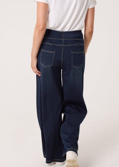 Blue Vanilla Blue Elasticated Washed Jeans