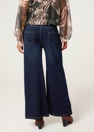 Blue Vanilla Blue Elasticated Washed Jeans