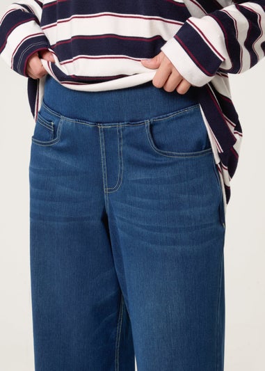 Blue Vanilla Blue Multi Stretch Wide Leg Jeans