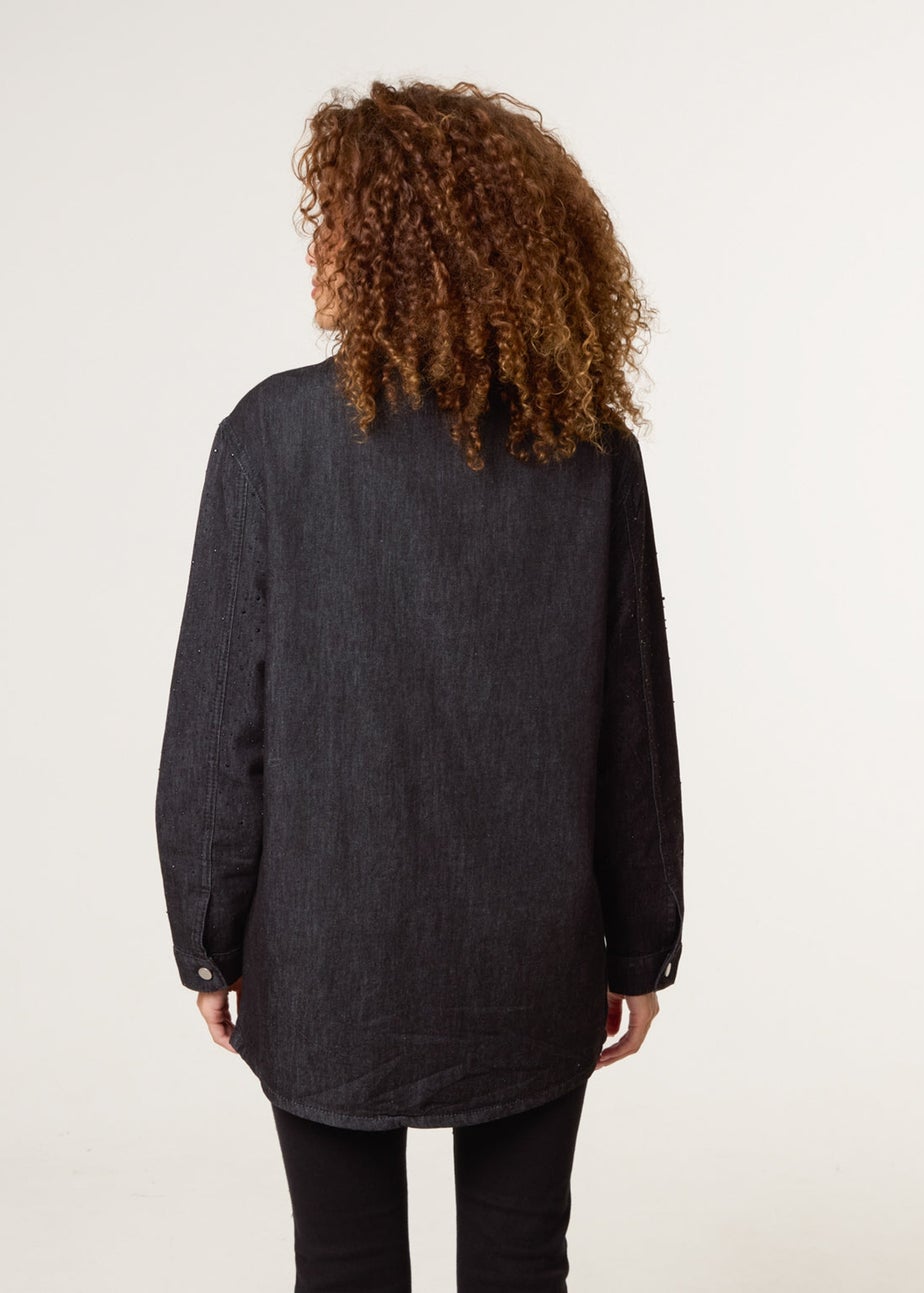Blue Vanilla Black Long Sleeved Denim Shirt