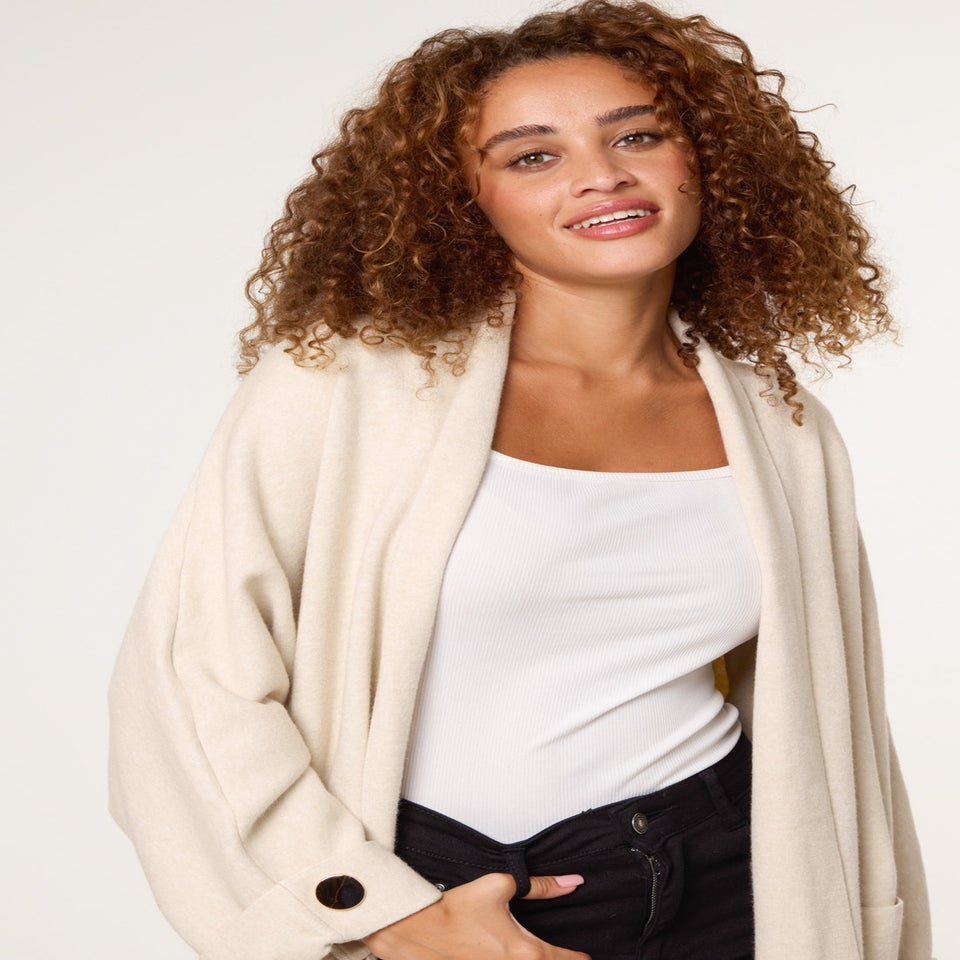 Blue Vanilla Stone Heavy Knit Cardigan