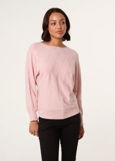 Blue Vanilla Pink Plain Jumper