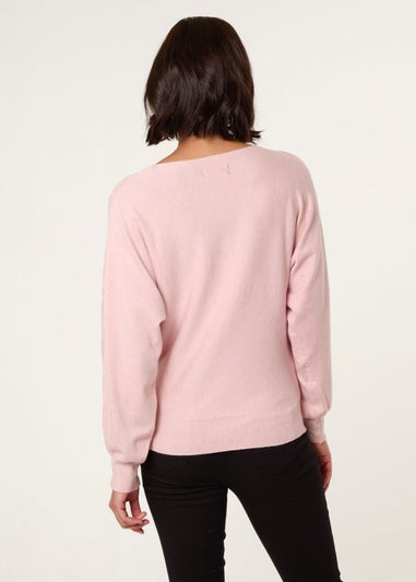 Blue Vanilla Pink Plain Jumper