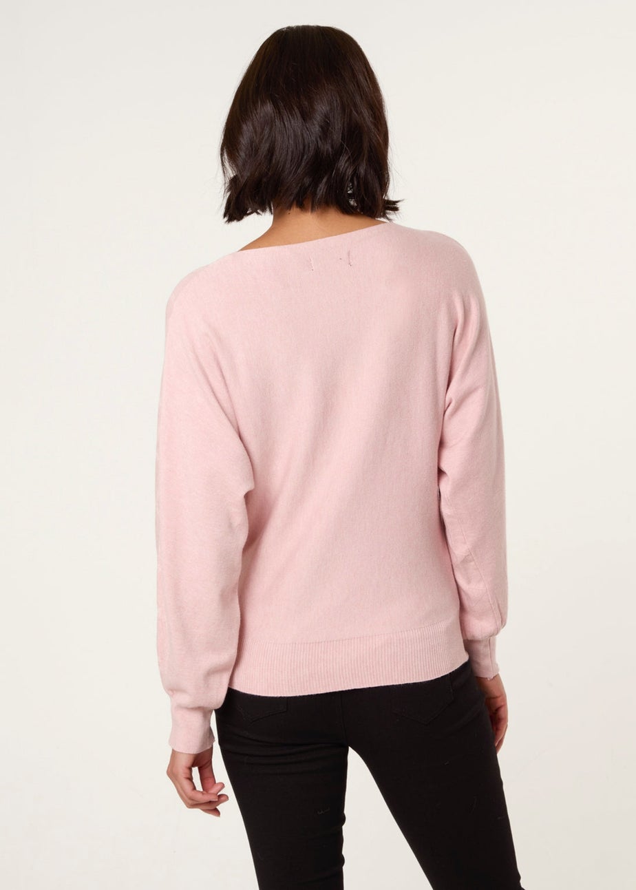 Blue Vanilla Pink Plain Jumper