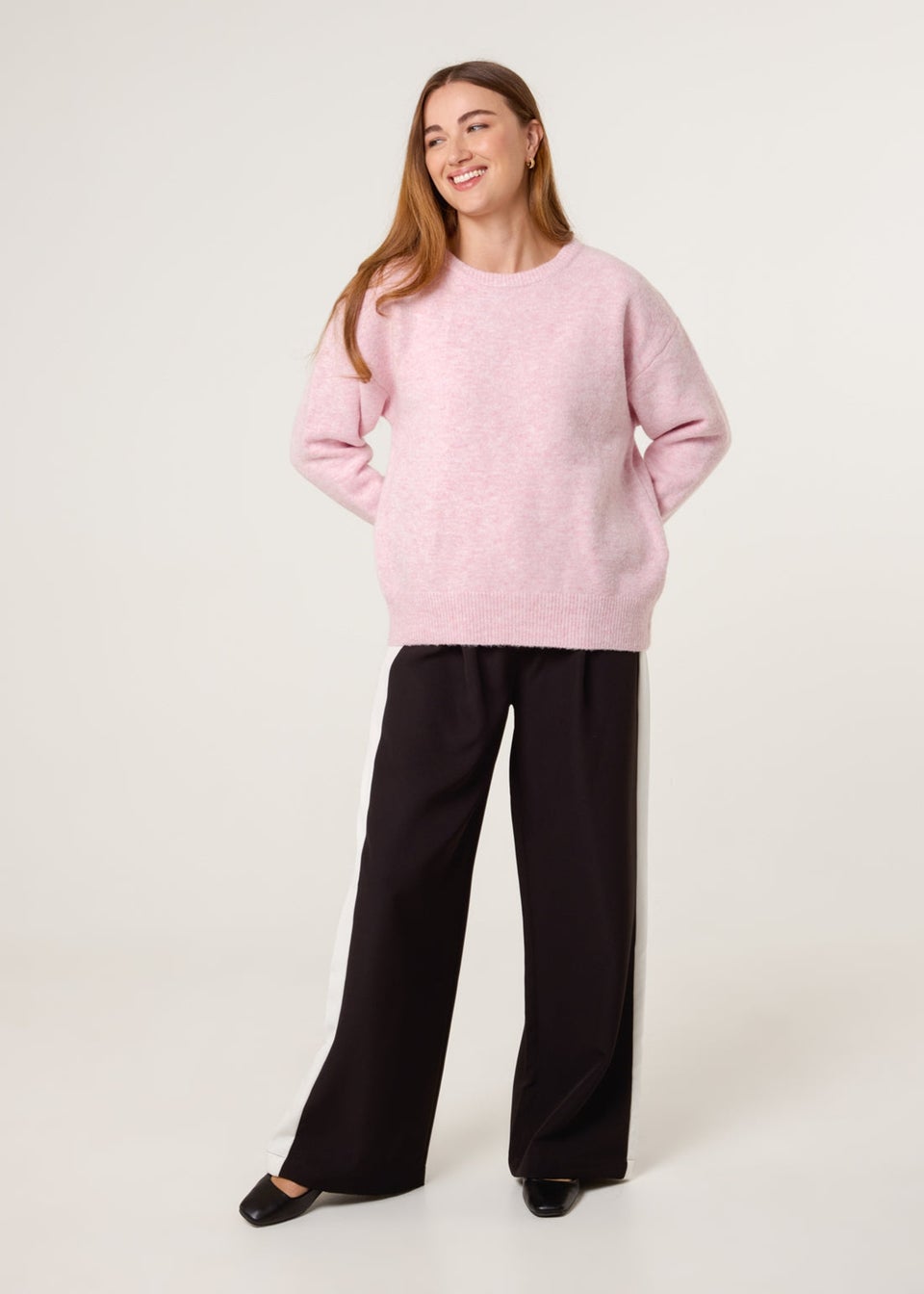 Blue Vanilla Pink Round Neck Jumper