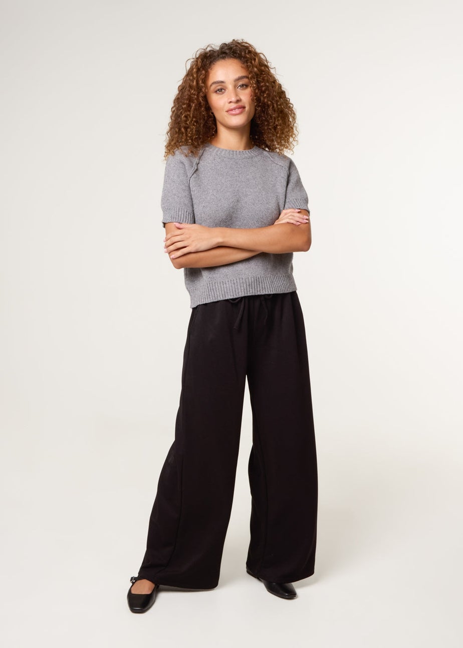 Blue Vanilla Black Wide Leg Trouser