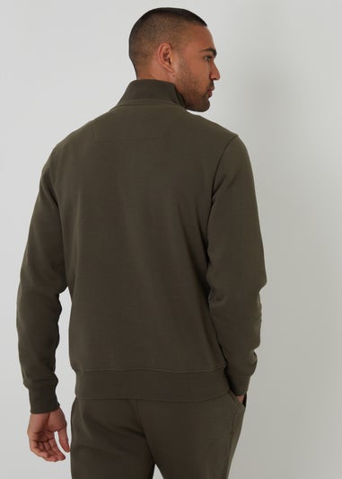 Threadbare Black 2 Pack Quarter Zip Neck Sweatshirts