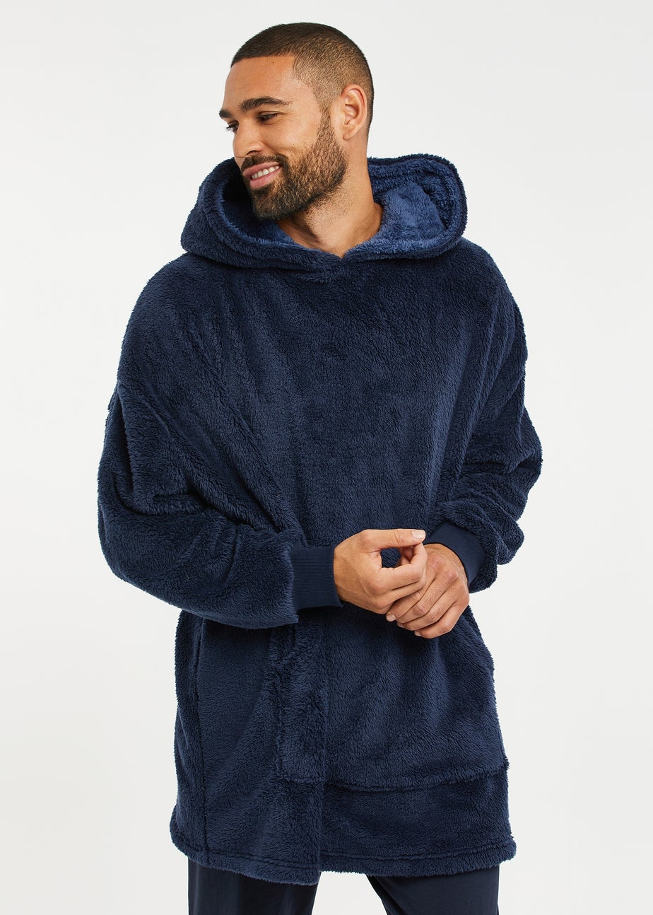 Threadbare Navy Jamie Oversized Loungewear Hoodie