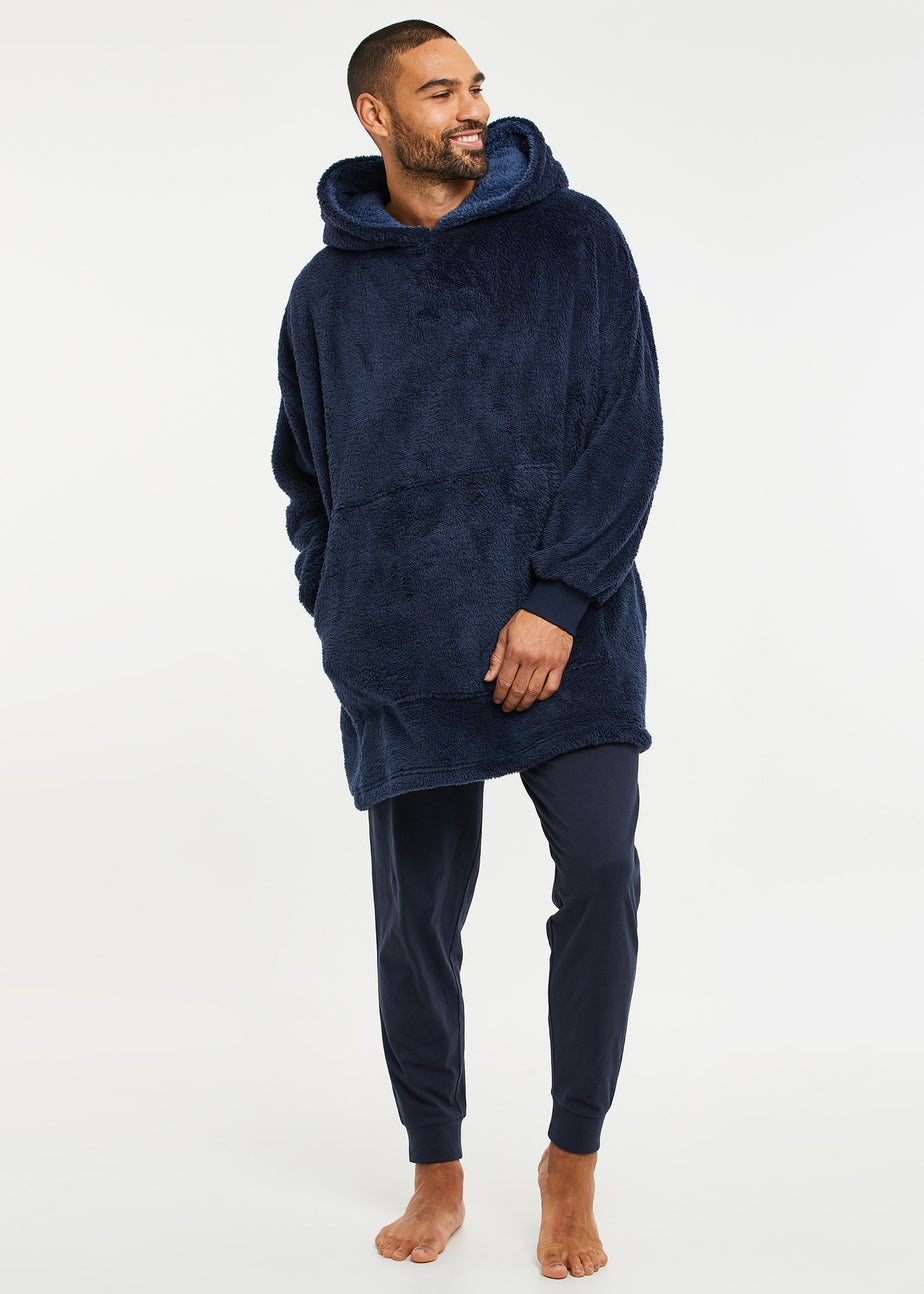 Threadbare Navy Jamie Oversized Loungewear Hoodie