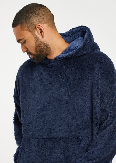 Threadbare Navy Jamie Oversized Loungewear Hoodie