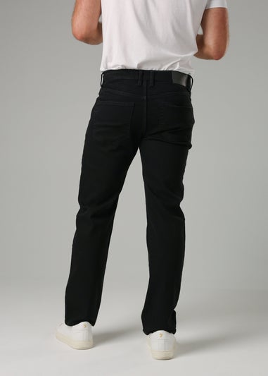 French Connection Black Cotton Straight Leg Stetch Denim Jeans