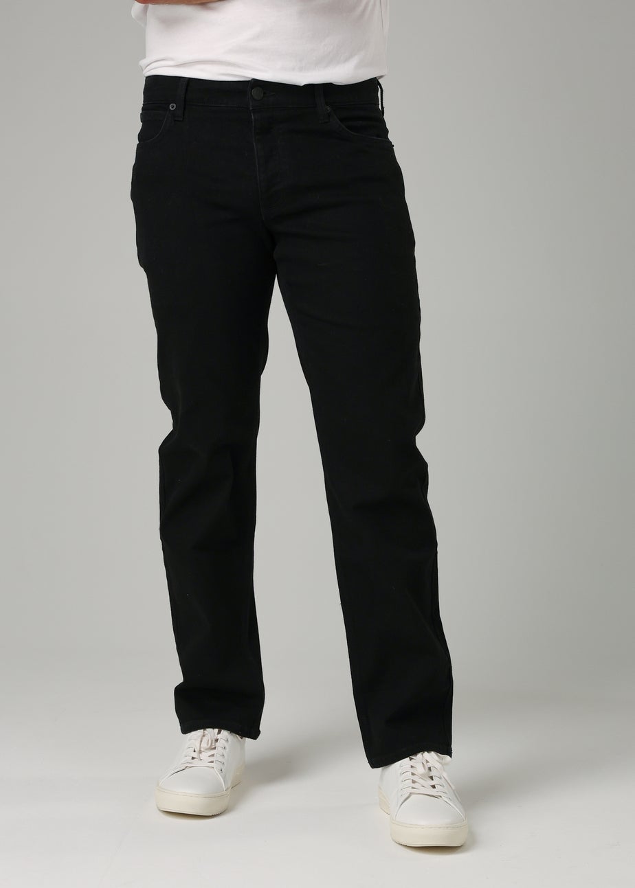 French Connection Black Cotton Straight Leg Stetch Denim Jeans