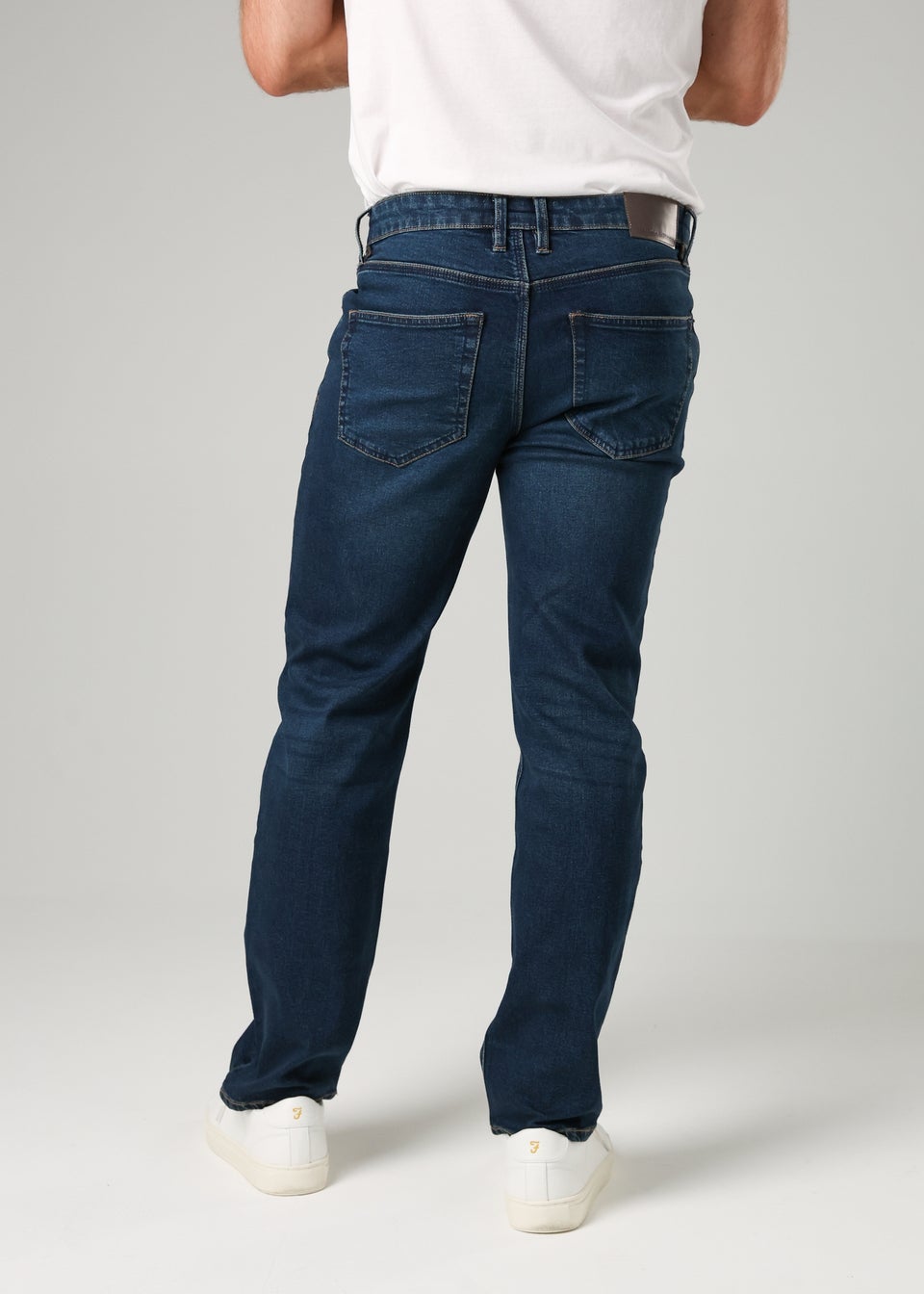 French Connection Blue Cotton Straight Leg Stetch Denim Jeans