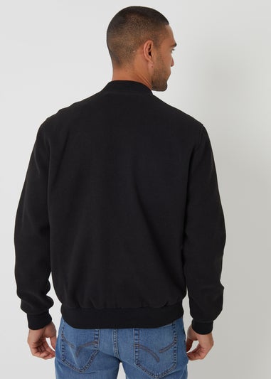 Threadbare Black Brushed Bomber Jacket