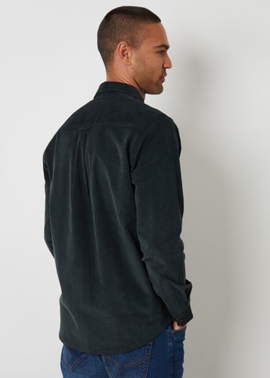 Threadbare Dark Blue Corduroy Shirt