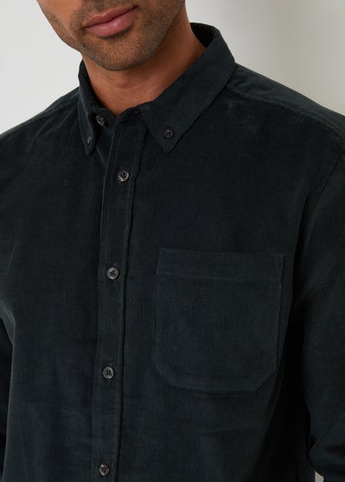 Threadbare Dark Blue Corduroy Shirt