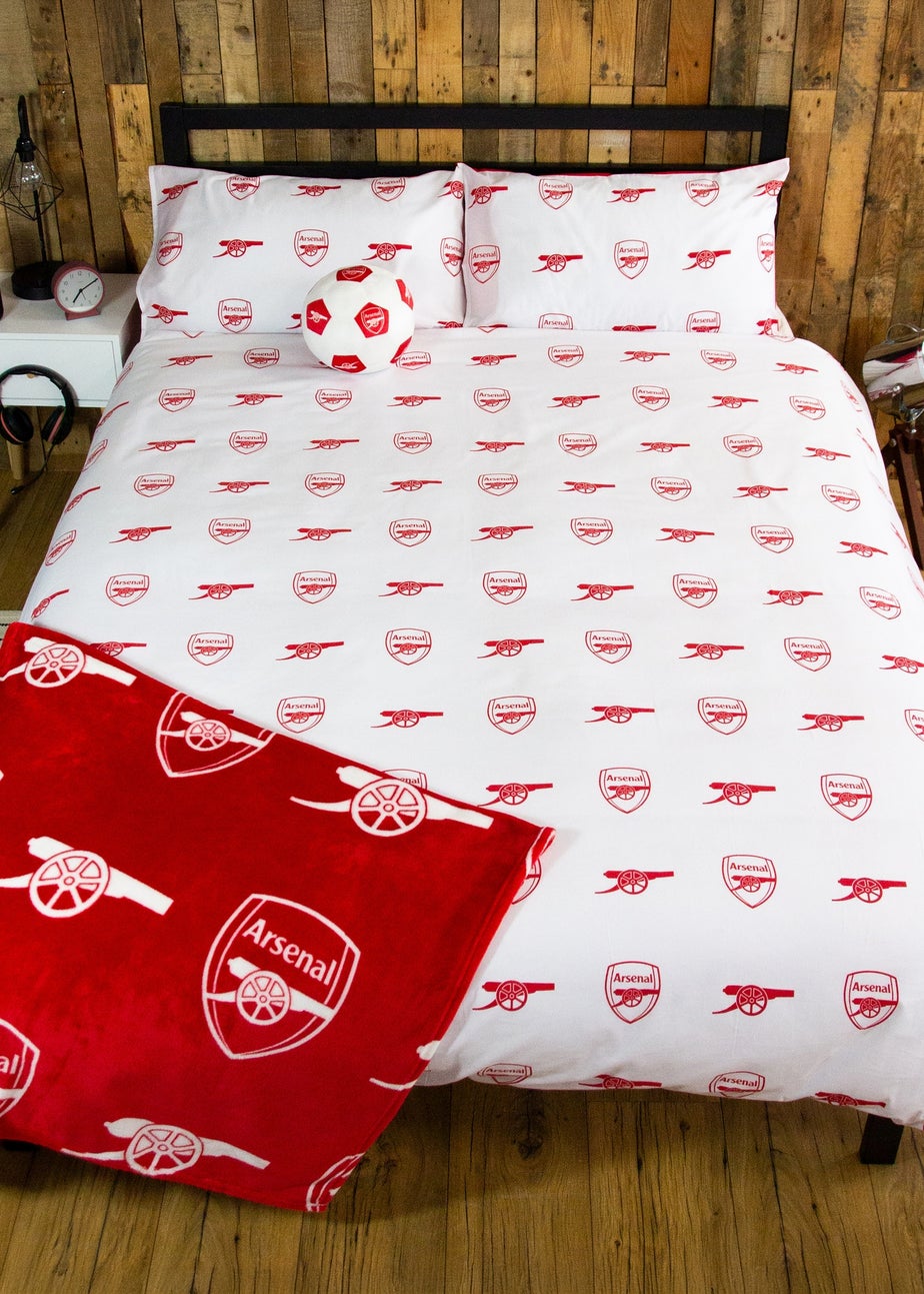 Arsenal Lightning Red Panel Duvet Cover