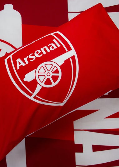 Arsenal Lightning Red Panel Duvet Cover