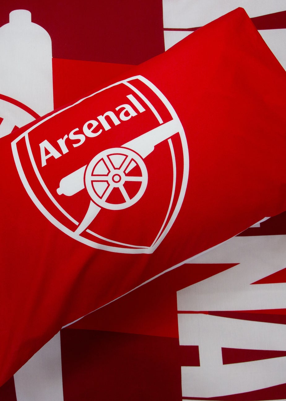 Arsenal Lightning Red Panel Duvet Cover