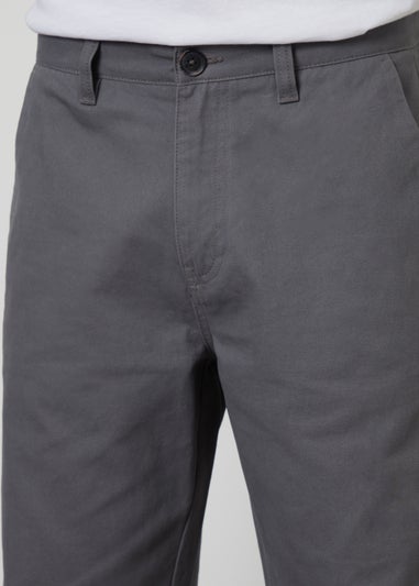 Threadbare Charcoal Baggy Fit Chino Trousers