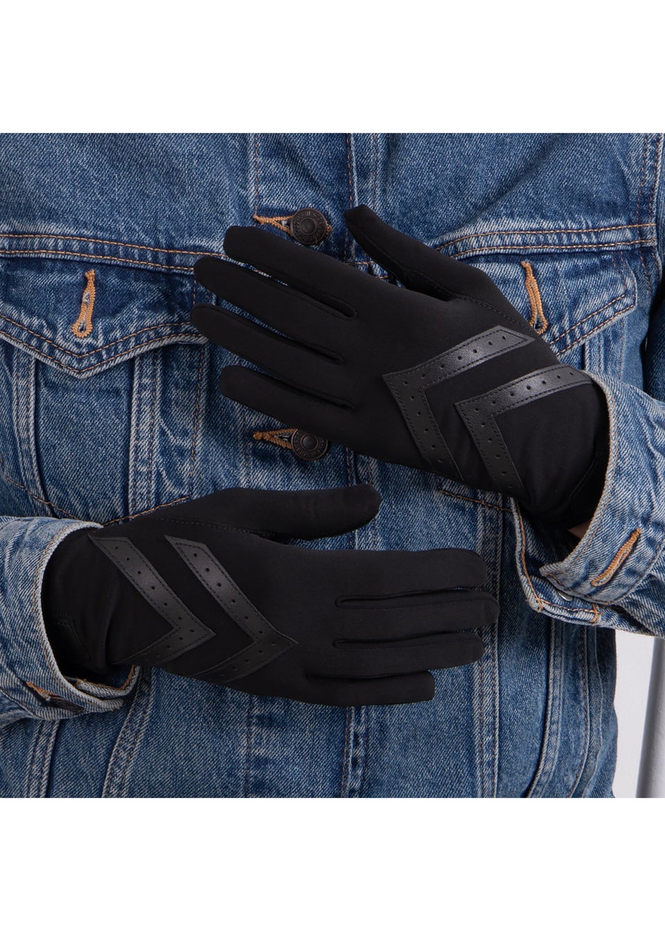 Totes Isotoner  Black Original Stretch Glove
