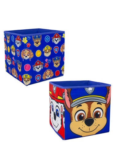Paw Patrol Faces Blue Two Pack Storage Box