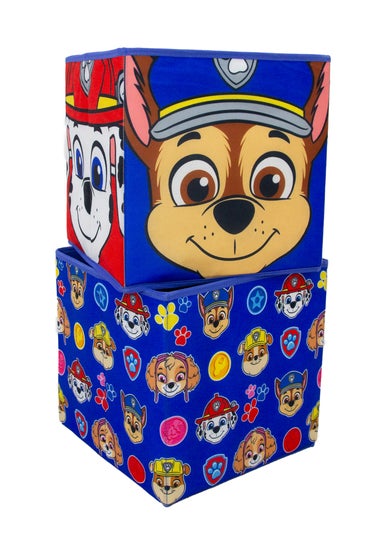Paw Patrol Faces Blue Two Pack Storage Box