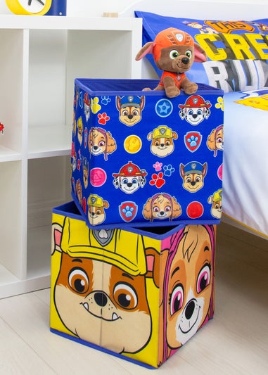 Paw Patrol Faces Blue Two Pack Storage Box