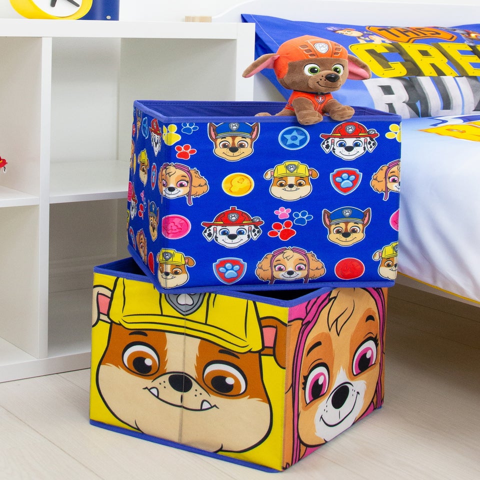 Paw Patrol Faces Blue Two Pack Storage Box