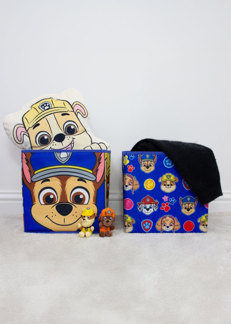Paw Patrol Faces Blue Two Pack Storage Box