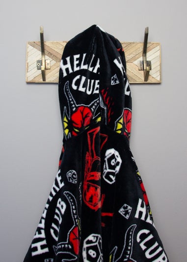 Stranger Things Demagorgon Black Fleece Poncho