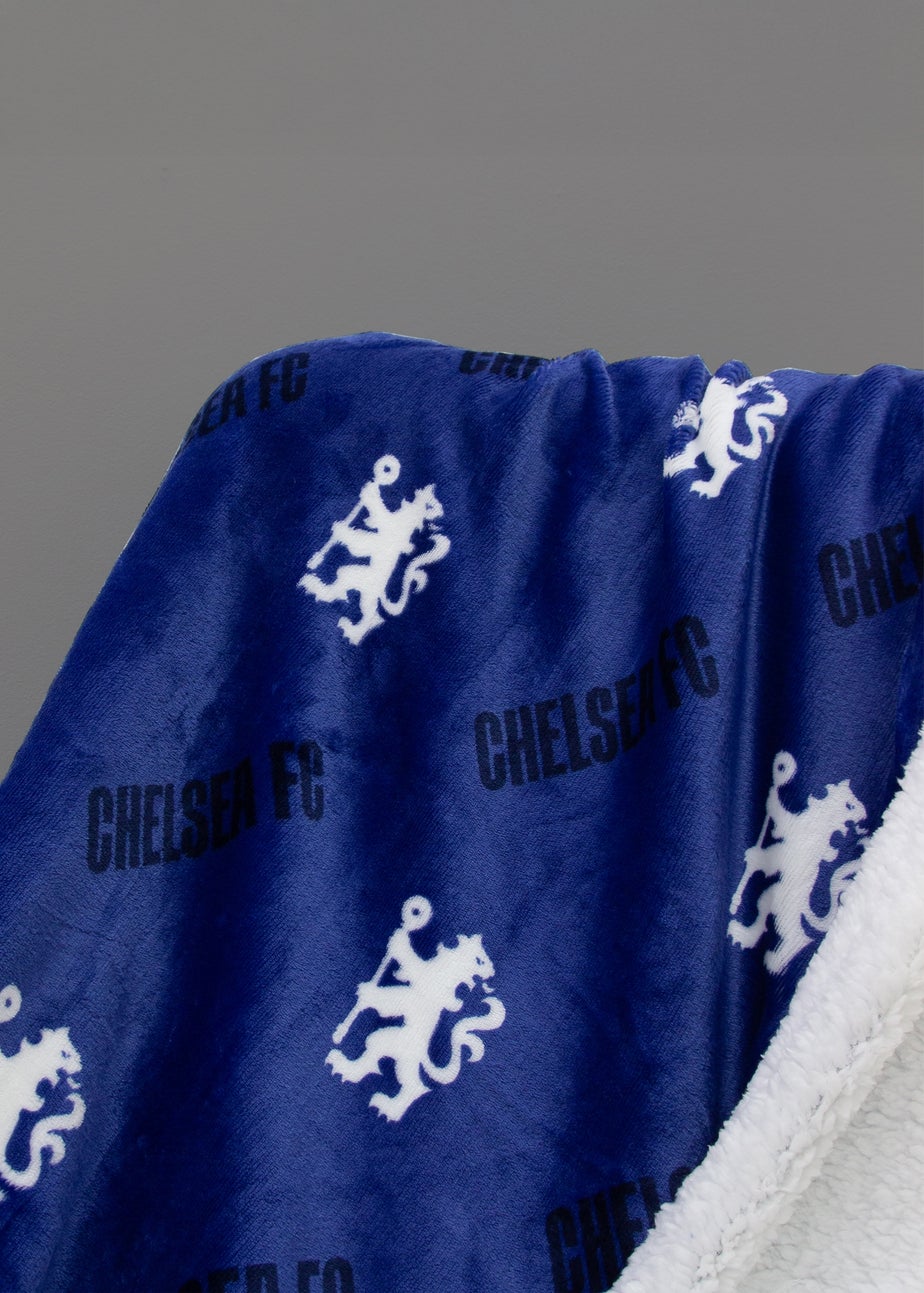 Chelsea FC Goal Blue Sherpa Fleece