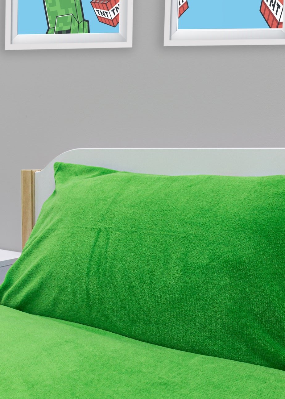 Minecraft Warmer Blue Fleece Duvet Cover