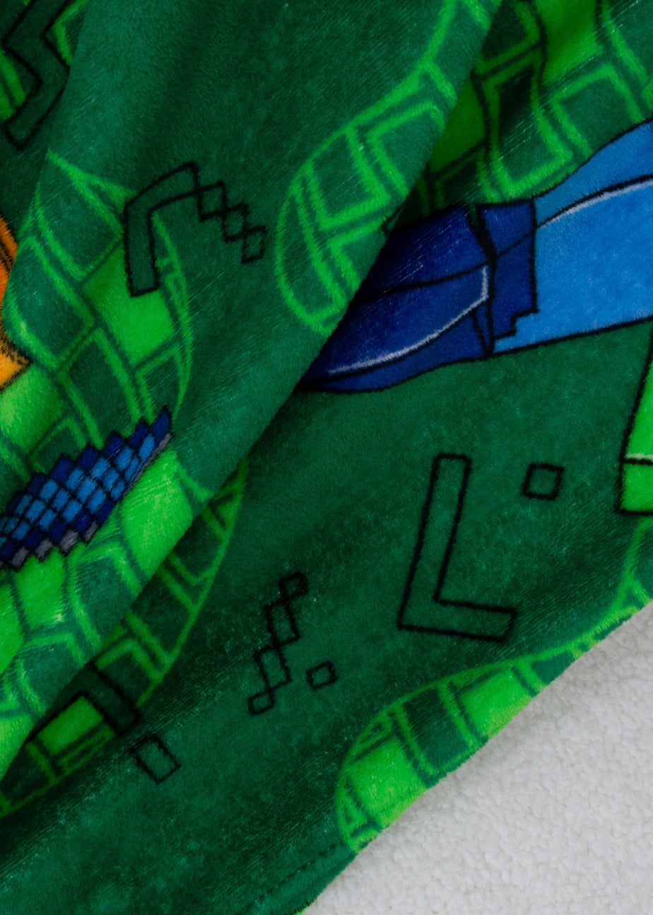 Minecraft Green Levels Fleece Blanket