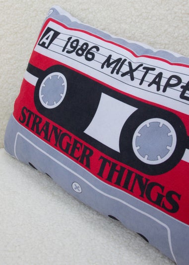 Stranger Things Grey Cassette Shaped Cushion