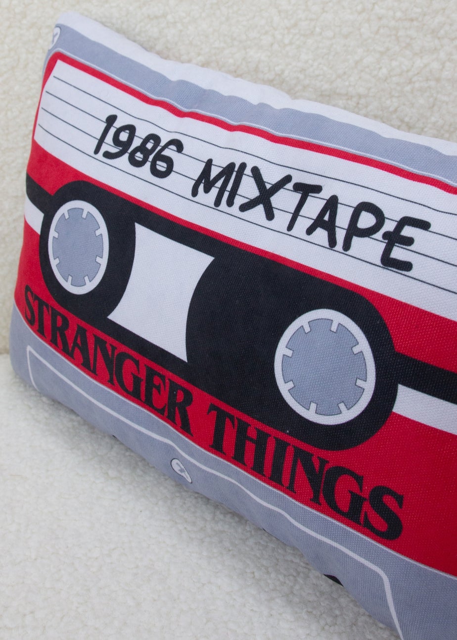 Stranger Things Grey Cassette Shaped Cushion