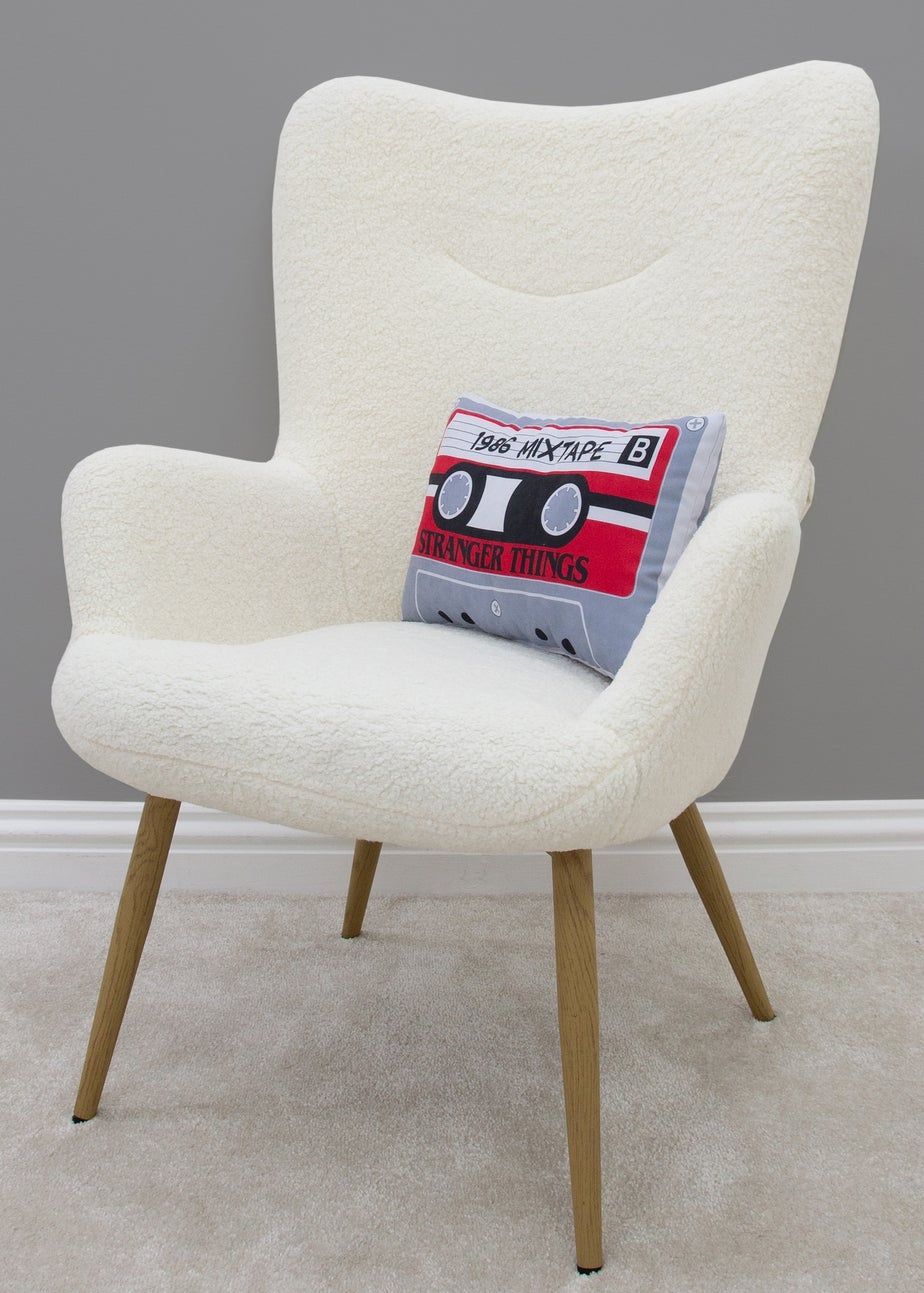 Stranger Things Grey Cassette Shaped Cushion